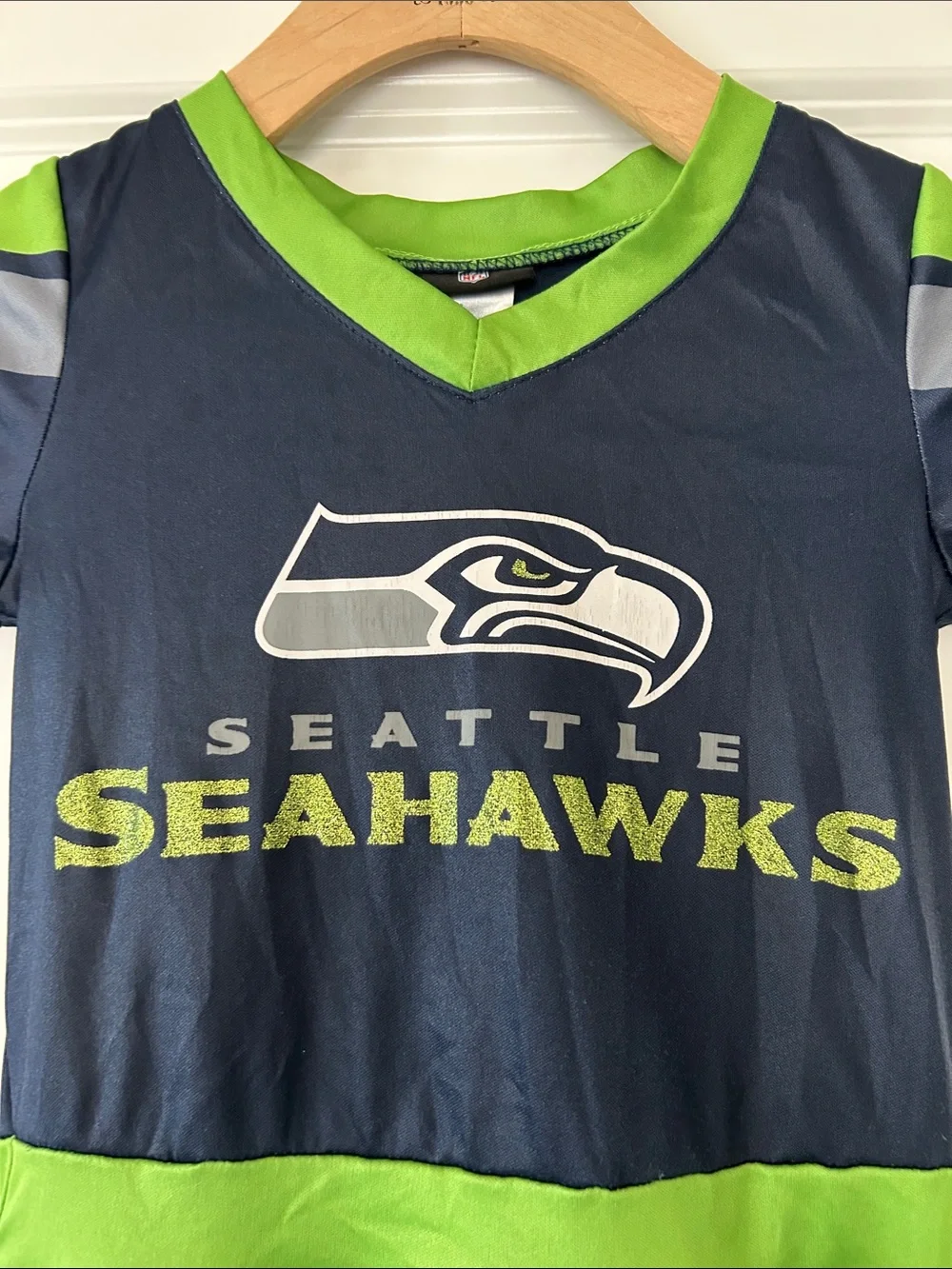 NFL Seattle Seahawks Tailgate Tutu Dress Sz Small w MEASUREMENTS Tulle Skirt